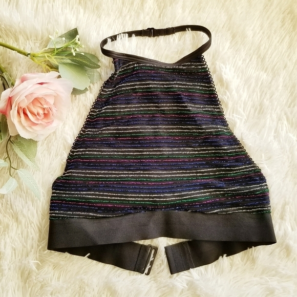 Victoria's Secret Metallic High Neck Brallet XS - Picture 2 of 8